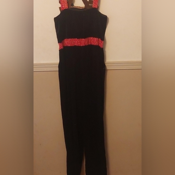 Love On A Hanger Reindeer Velour Cute Velour Christmas Jumpsuit Sz M - Picture 3 of 17